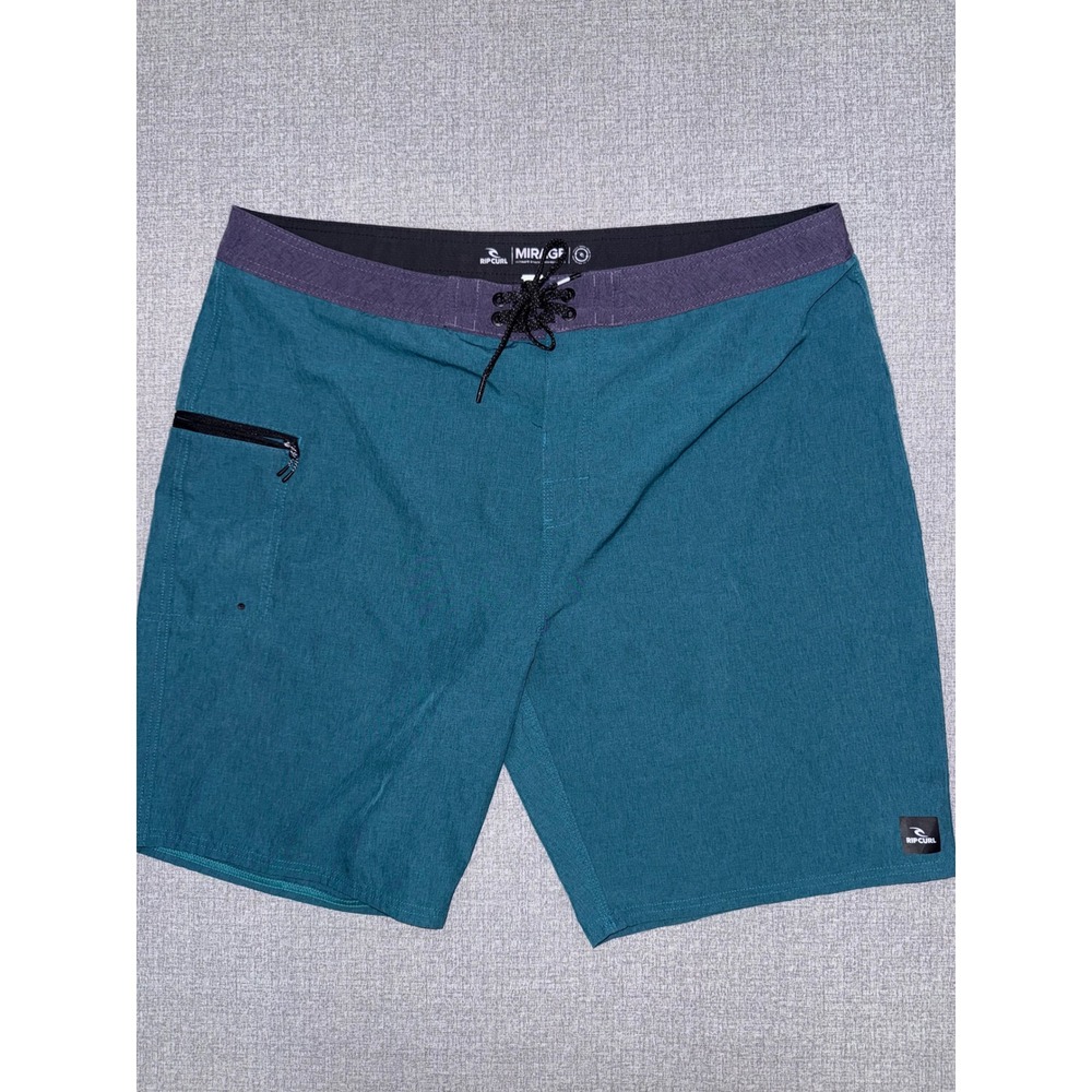 Rip Curl Mirage Ultimate Stretch Boardshorts Mens 38 Teal Recycled‎ Surf Trunks